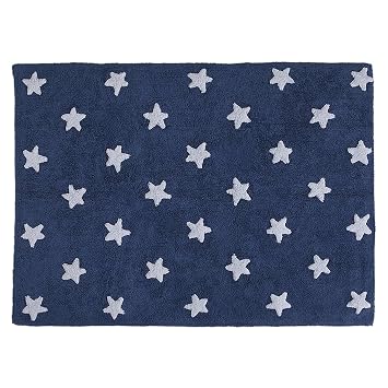 Lorena Canals Washable Rug Navy Stars White Amazon Co Uk Baby