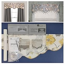 Traceable Designer Scalloped Window Valance, Sewing