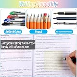 Hoiny Transparent Sticky Notes 650 Sheets Pastel See-Through Pad 5 Colors view 5