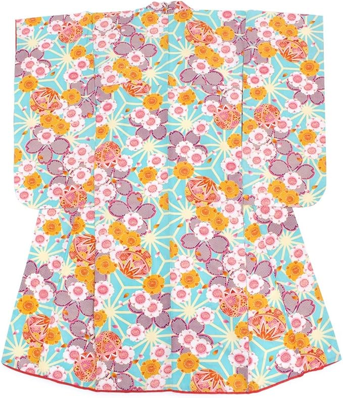 Amazon ソウビエン 13歳ハイジュニア着物 水色 ライトブルー 紫色 橙色 桜 手鞠 麻の葉 長襦袢付 重衿付 祝い着 振袖 卒業式 十三参り 十三詣り 女の子 キッズ 仕立て上がり 着物 浴衣 通販 Amazon ソウビエン 13歳ハイジュニア着物 水色 ライトブルー 紫色 橙色 桜 手鞠 麻の葉 長襦袢付 重衿付 祝い着 振袖 卒業式 十三参り 十三詣り 女の子 キッズ 仕立て上がり 着物 浴衣 通販