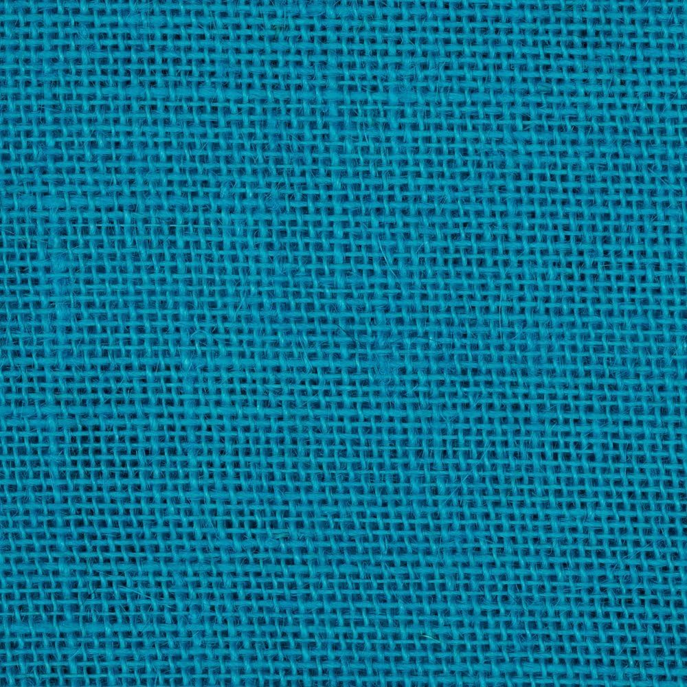60" Wide Burlap Turquoise Fabric By the Yard