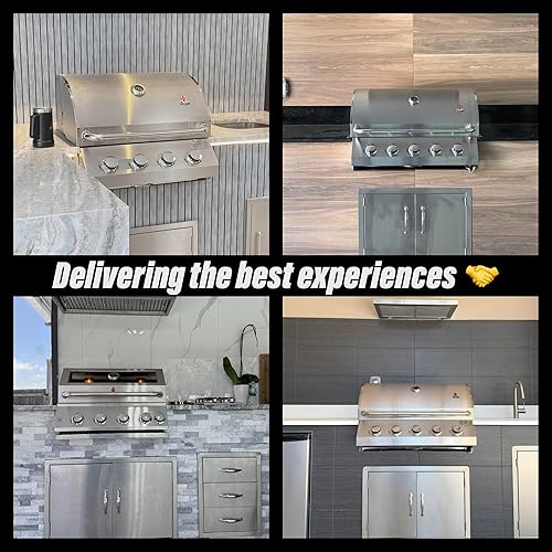 Premium Stainless Steel 304 Built-In Gas Grill for Outdoor