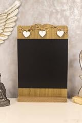 Marco Paul Shabby Chic Wooden Memo Board Rustic Chalk Board with Hearts view 7