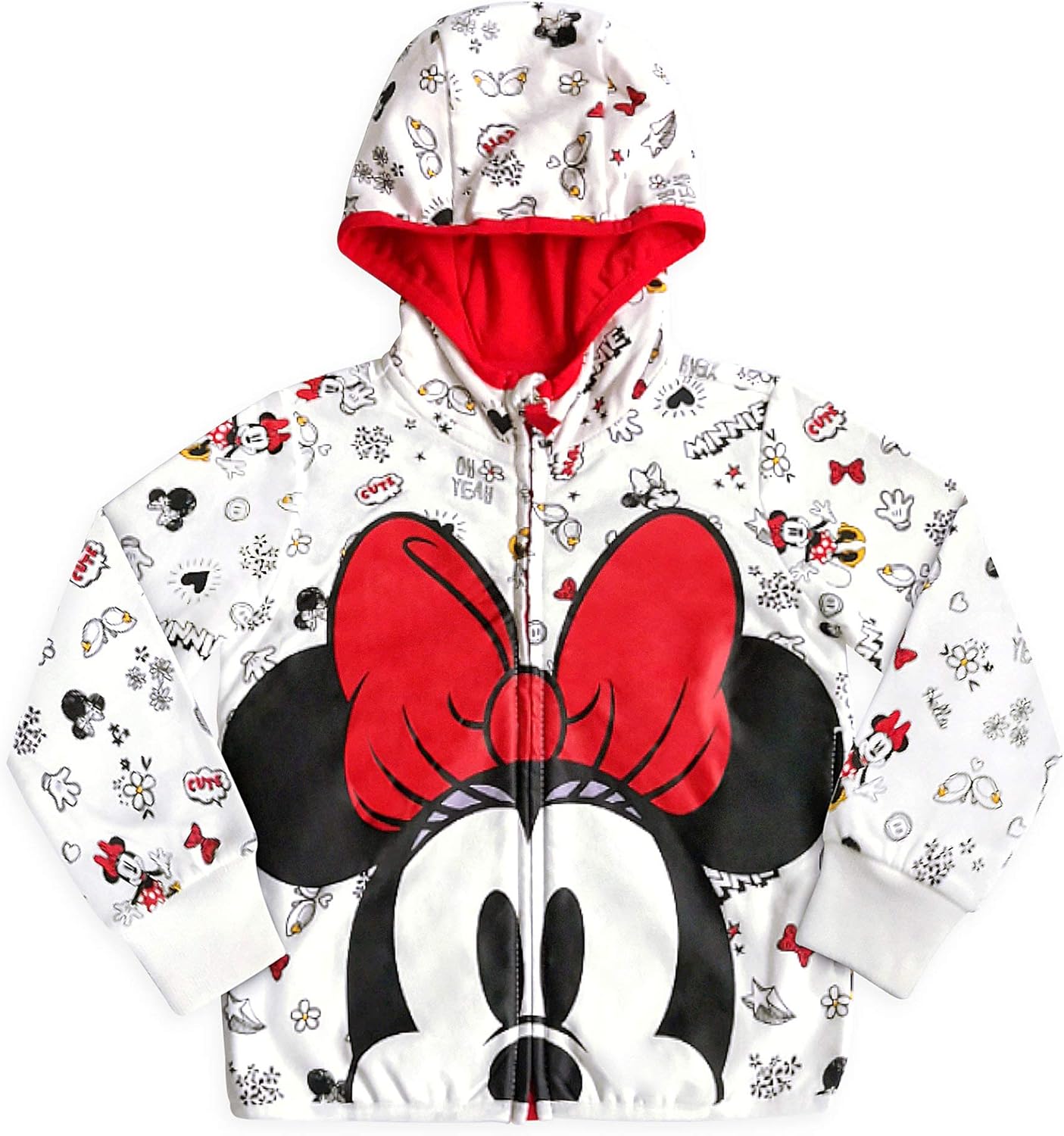 Disney Minnie Mouse Zip Hoodie for Girls: Clothing