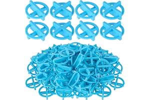Nuanchu 500 Pcs 1/8"(3mm) Tile Spacers Removable Cross Ceramic Spacers Corner Separators Reusable Wall Floor Construction Tool Plastic Leveling Clips for Various Types of Tile Leveling (Blue)