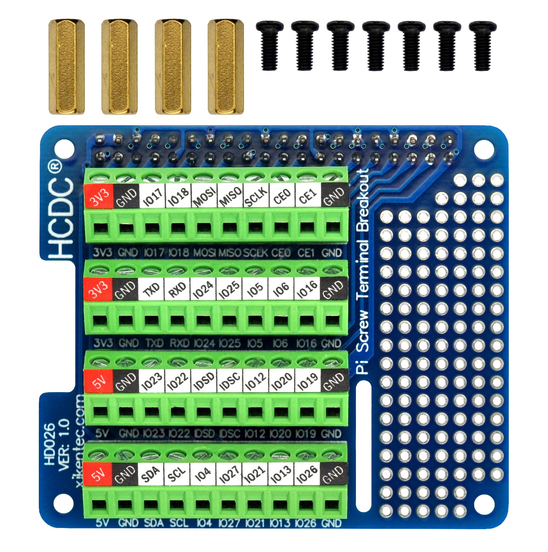 RPi Screw Terminal Block Breakout HAT Module for Raspberry Pi A+ 3A+ B+ 2B 3B 3B+
