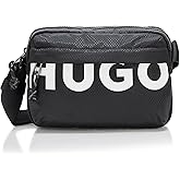 HUGO, Shaun Big Logo Crossbody Bag, Catfish Black, One Size