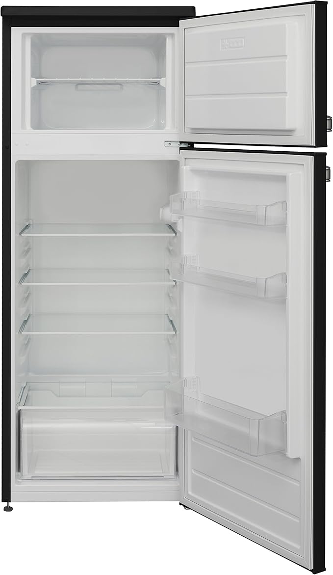 Vestel Vfkd3196 Freezer Fridge Freezer Combination Top A 144 Cm 173 Kwh Year Freezer Fridge 171 L 42 Led Interior Lighting Temperature Control Black Amazon De Home Kitchen