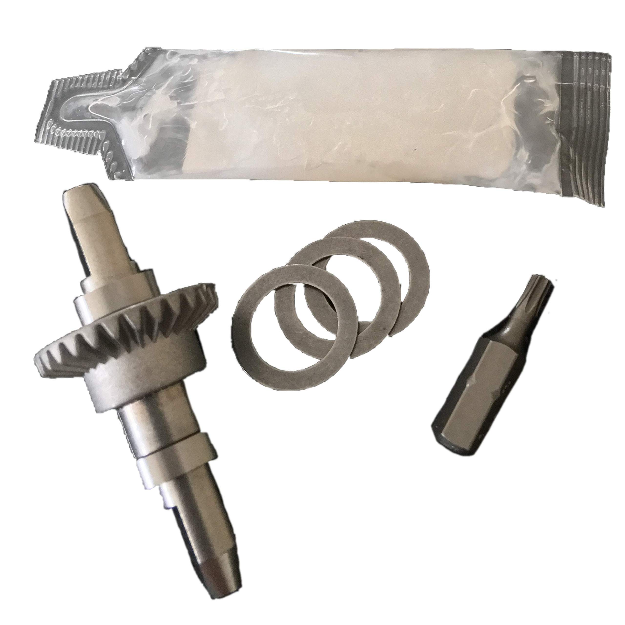 First4Belts Repair kit - upgraded GTech replacement cog with disassembly tool & lithium grease for GTech AirRam