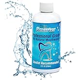 Think Smarter Products Professional Grade Mouthwash Alcohol Free, Oral Care Bad Breath Treatment, Hypochlorous Acid (HOCL) 80 ppm - Dentist Recommended for Plaque Removal & Gingivitis Prevention, 8 Oz