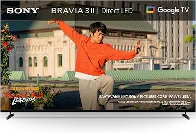 BRAVIA 3 II Direct LED 65" | X-Balanced Speaker | Dolby Vision/Atmos | IMAX Enhanced | Google TV (2025) | Google Cast | Apple AirPlay 2| Dashboard Eco 2 | Menu Jeu 2