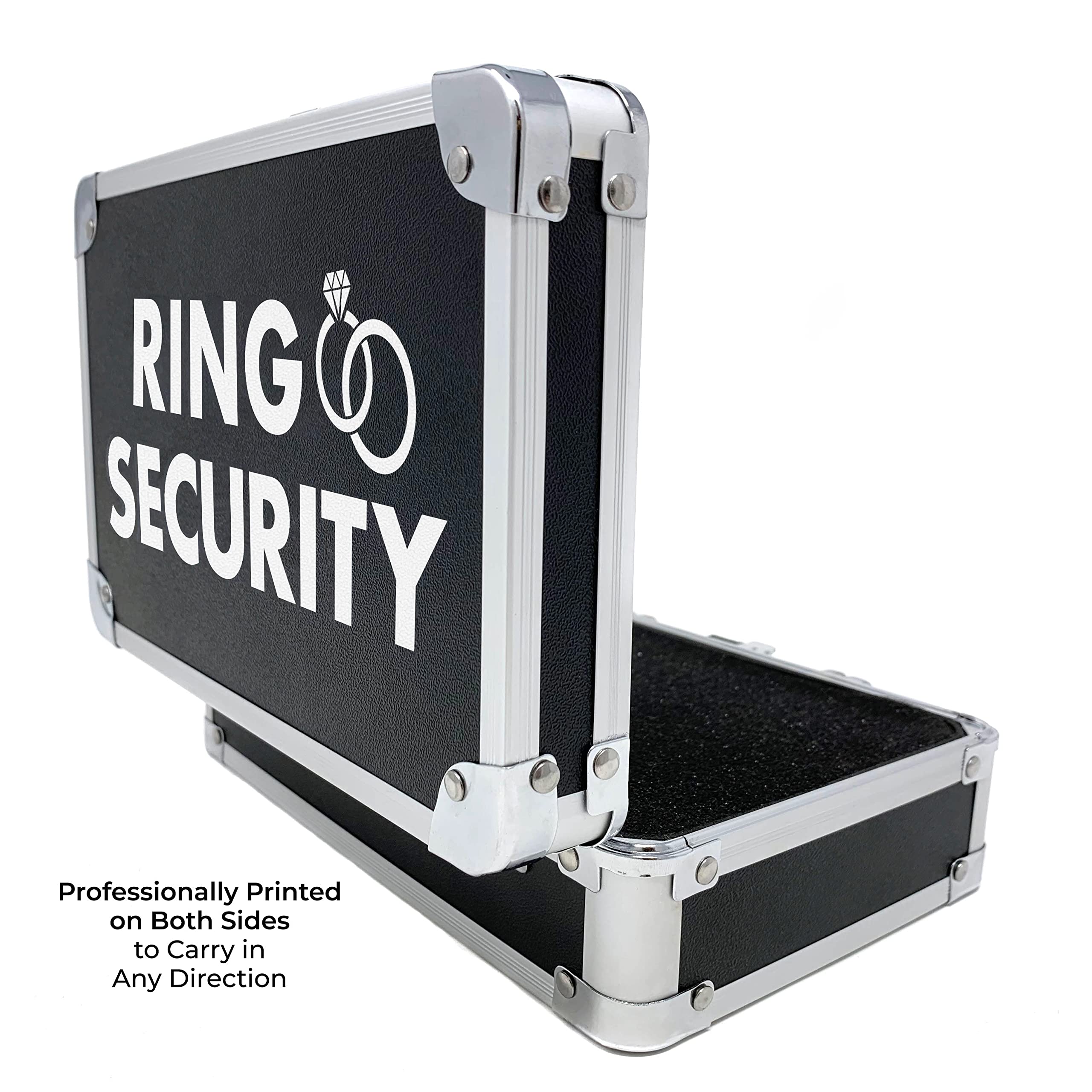 Mua Ring Security Ring Bearer Briefcase with Padded Slits to Hold Rings ...