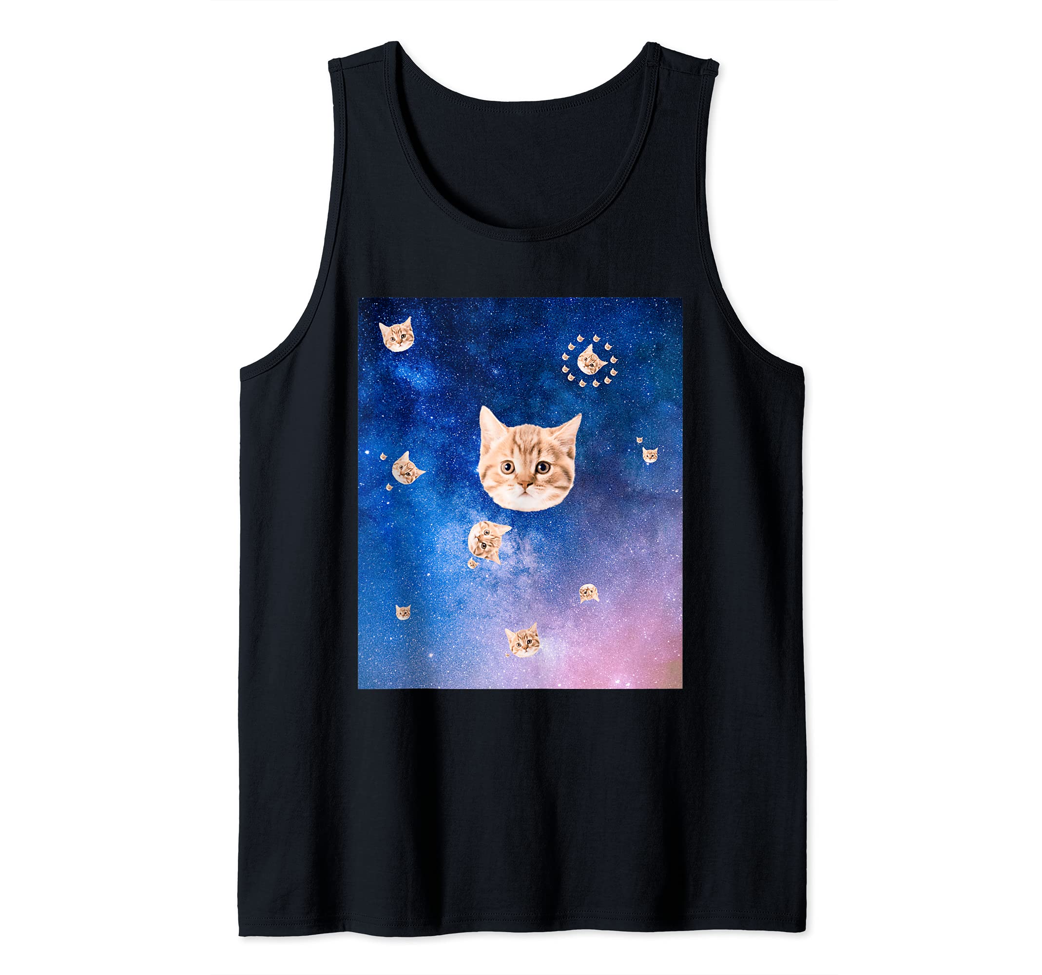 Kitty Universe Cat Galaxy Funny Feline Lovers Tank Top