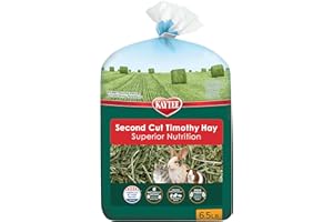Kaytee 2nd Cut Soft and Lush Timothy Hay for Pet Guinea Pigs, Rabbits & Other Small Animals, 6.5 Pound