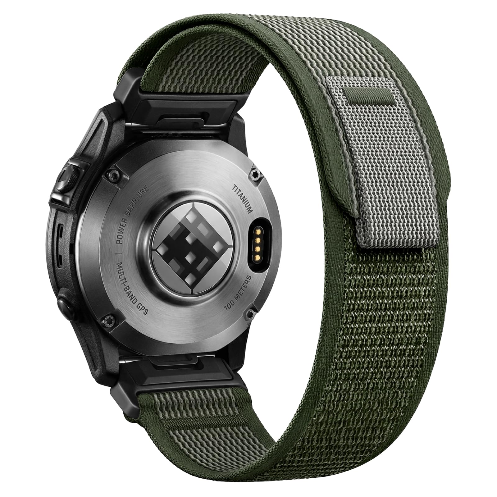 Osochic 22mm Quickfit Nylon Loop Compatible with Garmin Fenix 7 6 5 Watch Band/Fenix 8 47mm Band/Fenix E 47mm/Fenix 5 Plus/Fenix 6 Pro/Fenix 7 Pro/Forerunner 955 965 945 935