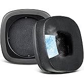SOULWIT Cooling-Gel Replacement Ear Pads Cushions for Marshall Major I/II/III/IV Wireless/Wired Headphones, for Marshall Major 1/2/3/4 Headset, Earpads with Noise Isolation Foam - Black