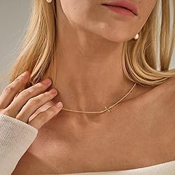 Cross Necklace for Women, Dainty Gold Necklace 14K