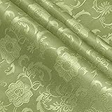 KKJIAF Sage Green Satin Jacquard Fabric 5 Yard, 60