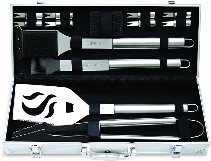 Cuisinart CGS-5014 Deluxe Grill Set, 14-Piece, Stainless Steel