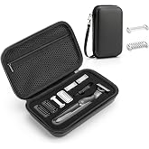 Hard Travel Case with 2Pcs Guards for O Blade | Compatible with QP2724 QP2520 QP2630 OBlade 360 &amp; OBlade Pro, Portable Storage Bag for Electric Trimmer and Accessories