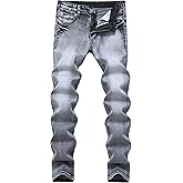 FREDD MARSHALL Men's Skinny Slim Fit Stretch Straight Leg Fashion Jeans Pants