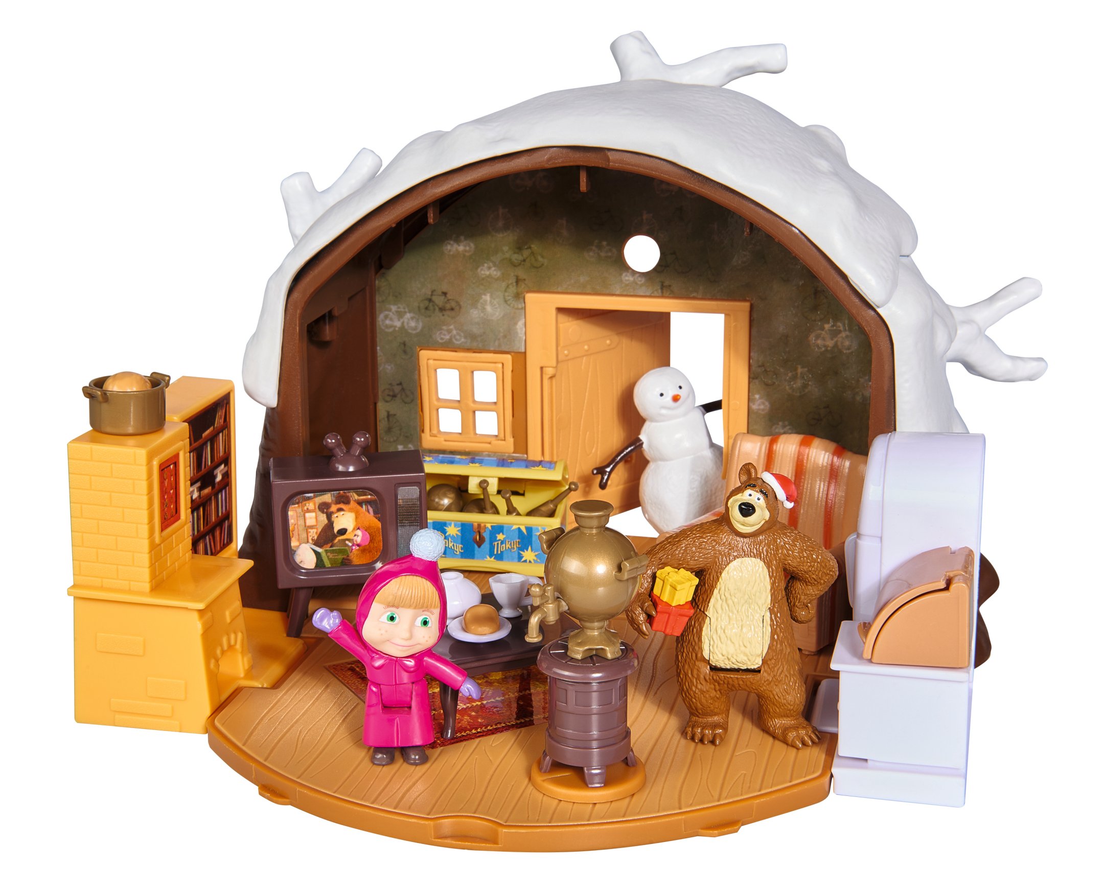 MASHA & THE BEAR WINTER BEAR PLAYHOUSE PLAYSET