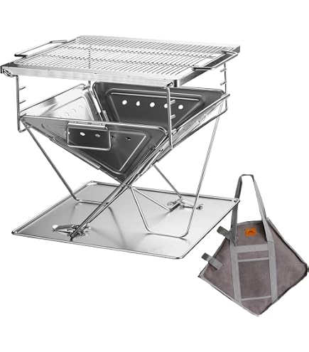 Amazon.com : Snow Peak Pack & Carry (M) Fireplace - Made of