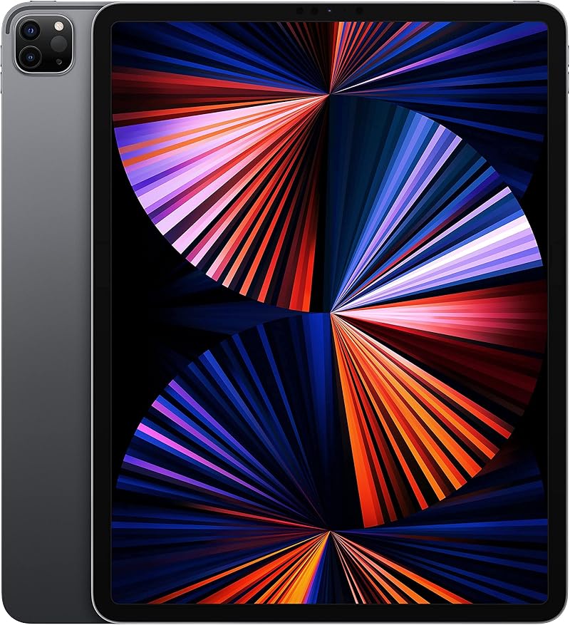 Apple iPad Pro 12.9 inch 128GB Wi Fi Space Grey 2021 M1 Renewed