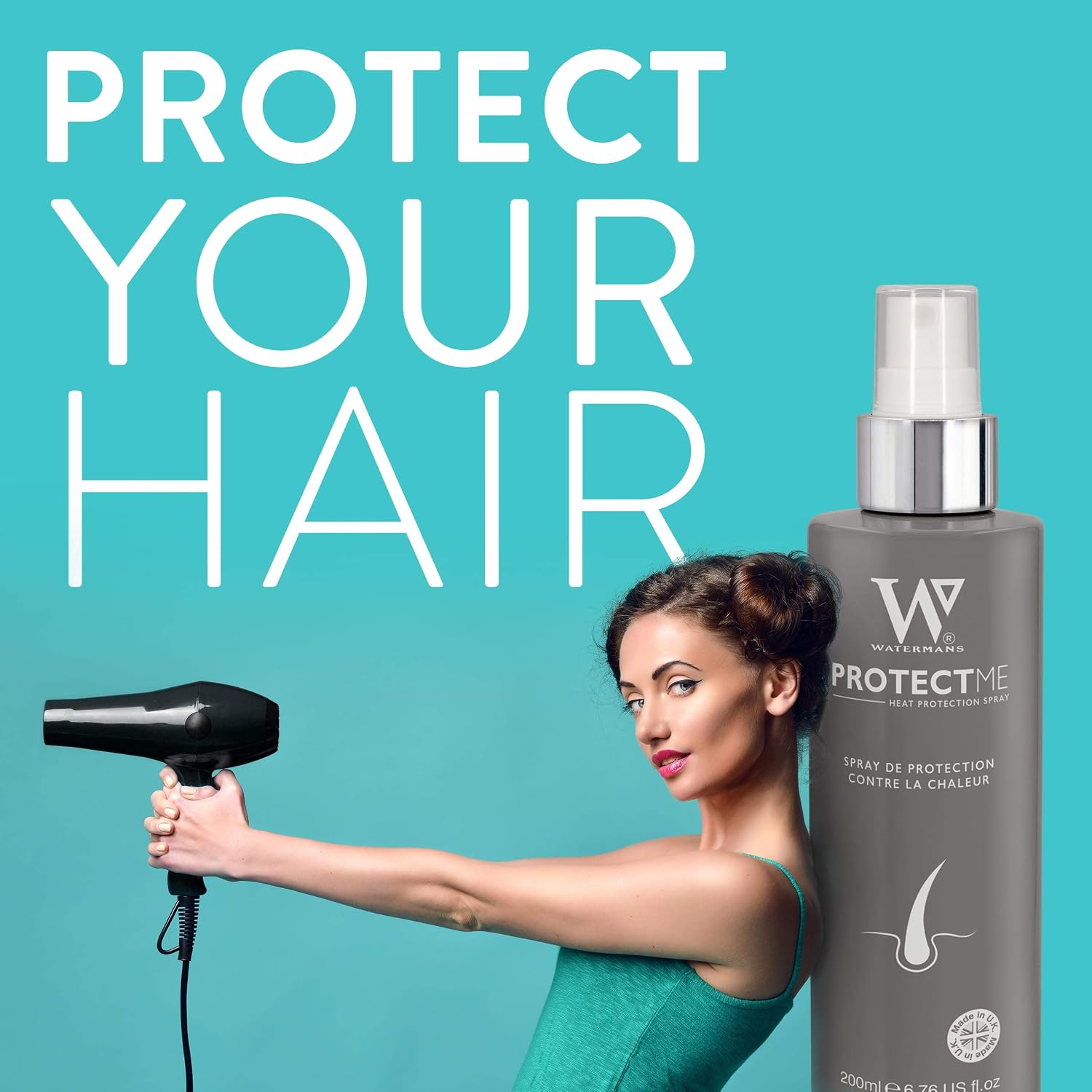 Protect Me Professional Heat & Colour Protection Spray, Leave In Conditioner - Image 5