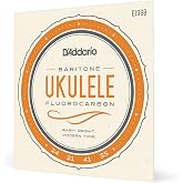 D'Addario Ukulele Strings Fluorocarbon Baritone EJ99B, 4-String Set | D'Addario ukulele strings deliver warm tone, excellent intonation, tuning stability and long-lasting performance.