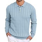 Lexiart Men's Knit Sweater Long Sleeve Textured Warm Casual