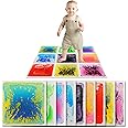 Art3d Liquid Fusion Activity Play Mat for Kids, Pack of 9 Tiles 12" X 12", Multi-Color