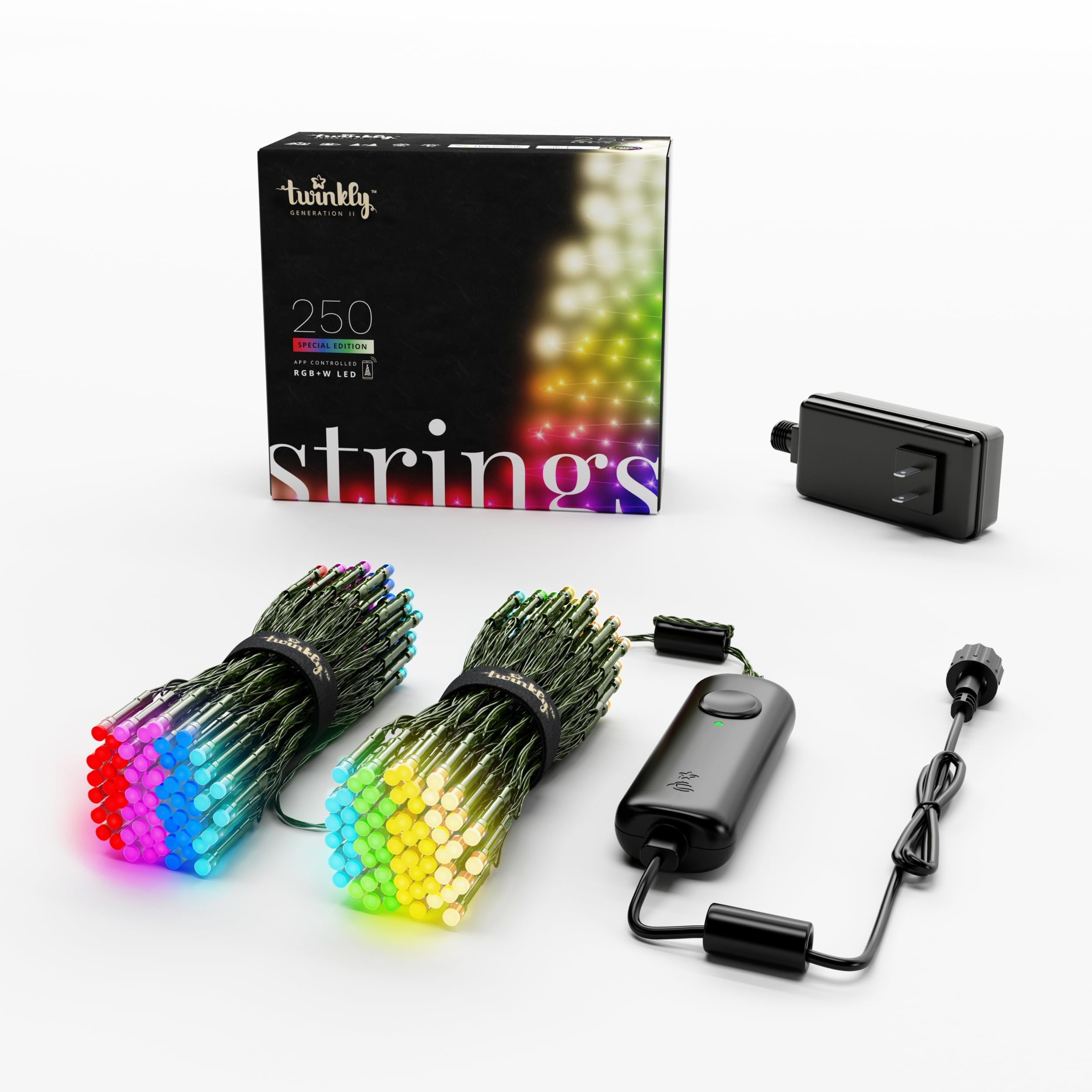 Twinkly Strings 250 LED RGB+White, in- and Outdoor