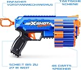 XSHOT Insanity Manic Blaster by ZURU with 48 Darts and Storage view 3
