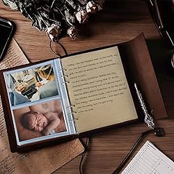 Photo Album 4x6 120 Photos, Leather Photo Albums