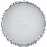 Viking Premium 9-Inch Nonstick Ceramic Springform Pan, Made without PFAS, Heavy Gauge Aluminized Steel Cheesecake Baking Pan, Reinforced Iron Frame, Even Heating, Oven Safe for 475F, Silver