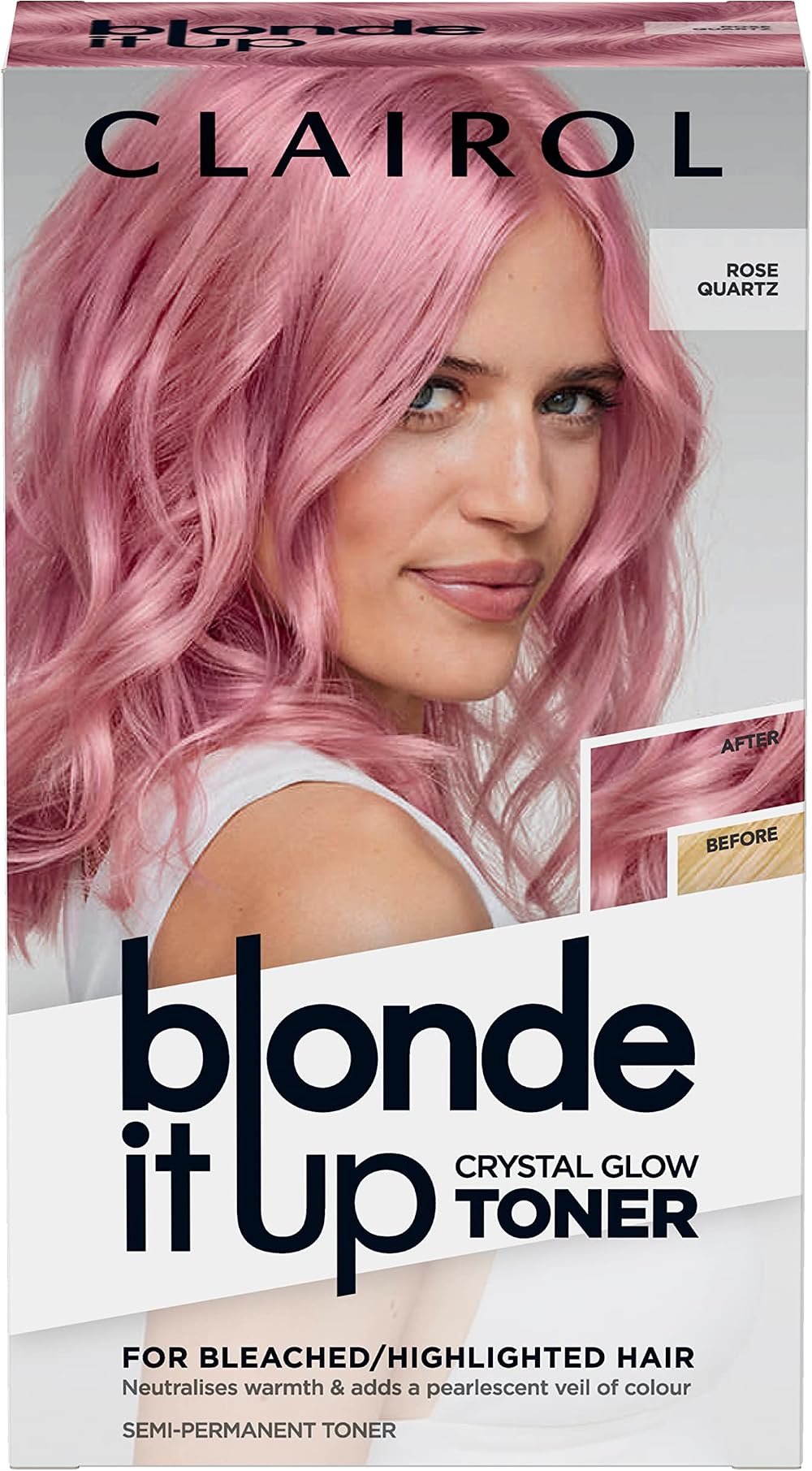 Clairol Blonde It Up Crystal Glow Toner Kit - Rose Quartz
