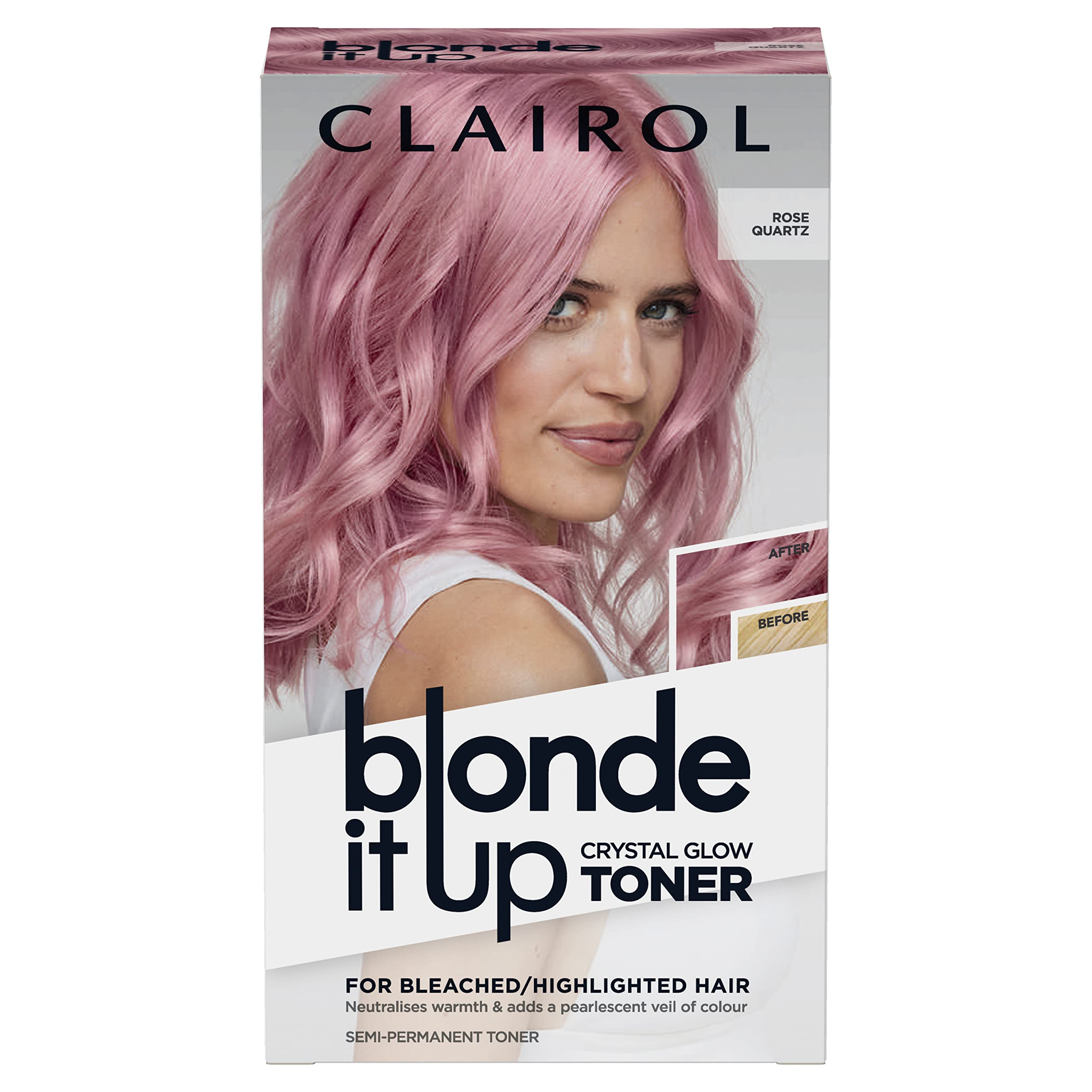 Clairol Blonde It Up Crystal Glow Toner Kit - Rose Quartz