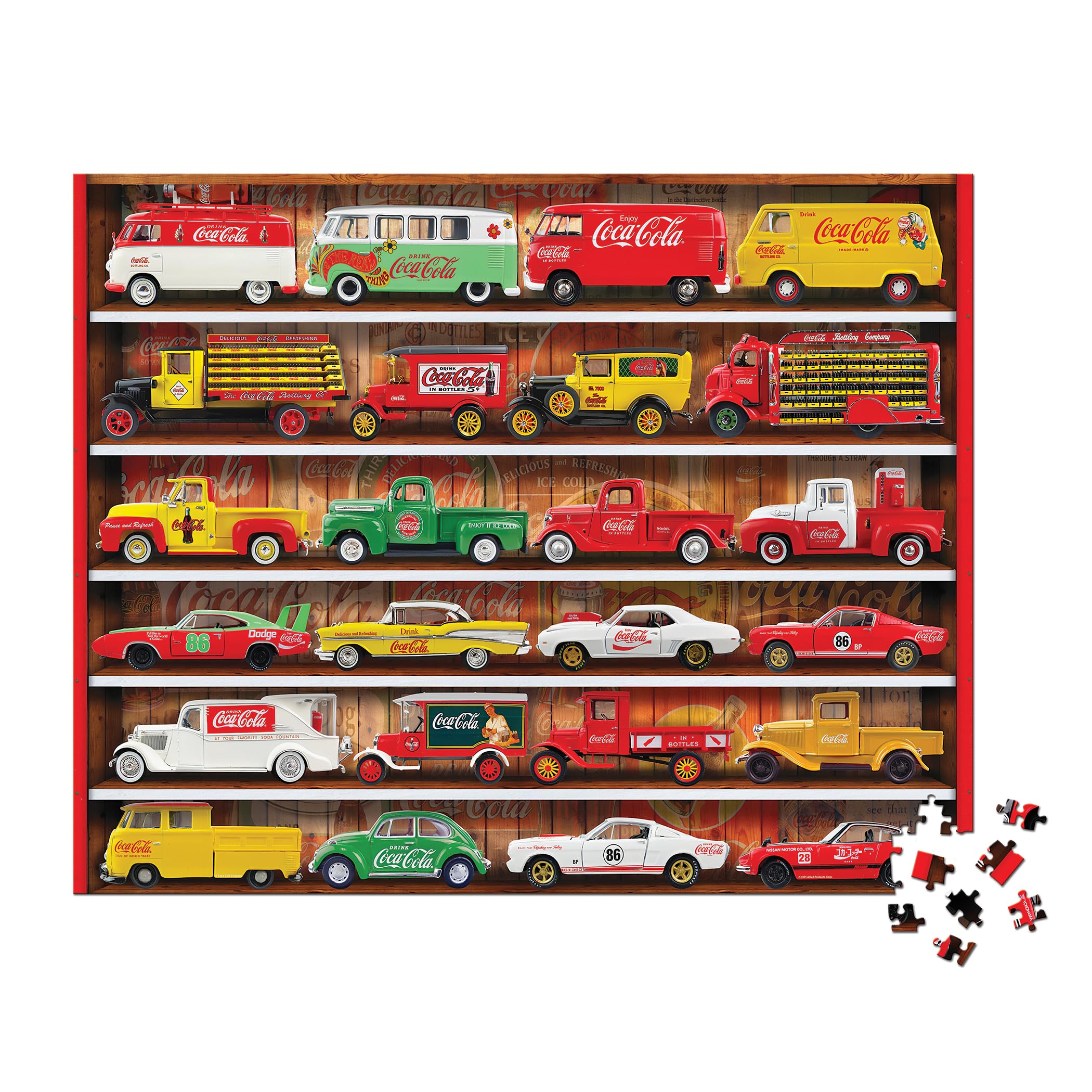 Springbok 1000 Piece Jigsaw Puzzle Coca-Cola Cars