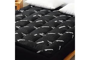 Favorland Mattress Topper King Size - Cooling Extra Thick Breathable Viscose Made from Bamboo Mattress pad - Soft Quilted Fit