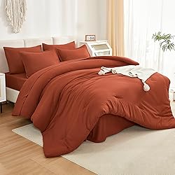 Litanika Burnt Orange Comforter California King