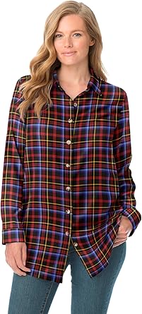 cheap plus size flannel shirts