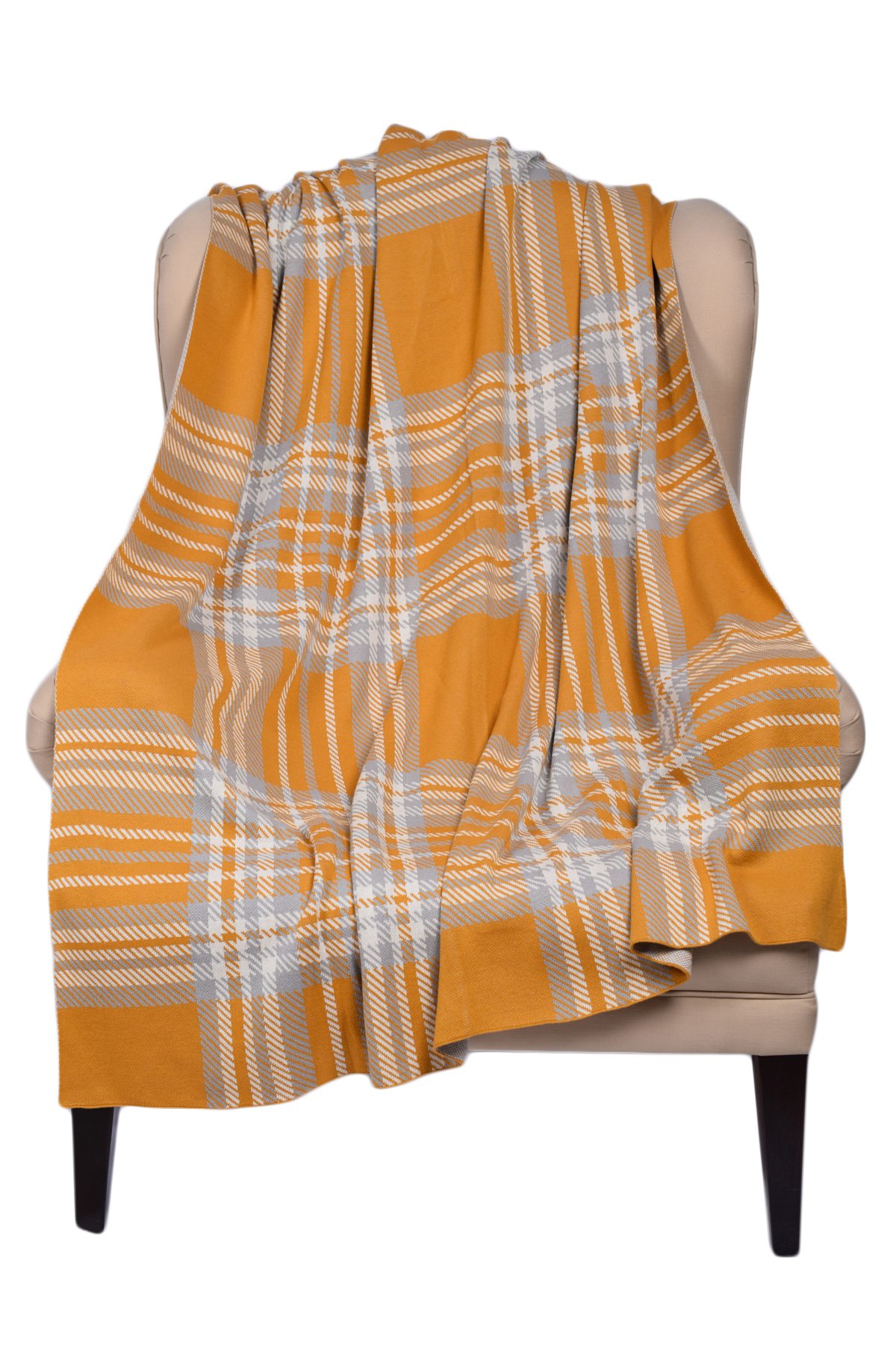 Norry Design100% Cotton Knit Throw Blanket- Throws and Blankets Sofa Couch Blanket–50”X60” Indoor–Outdoor Throw Blanket 11x13x2.25 Multi