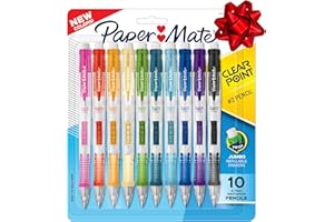 Paper Mate Clearpoint Mechanical Pencils, 0.7mm HB #2 Pencil Lead, 2 Pencils, Assorted Fashion Barrel Colors, 10 Count - Back to School Essentials, Note-Taking, Teacher Supplies