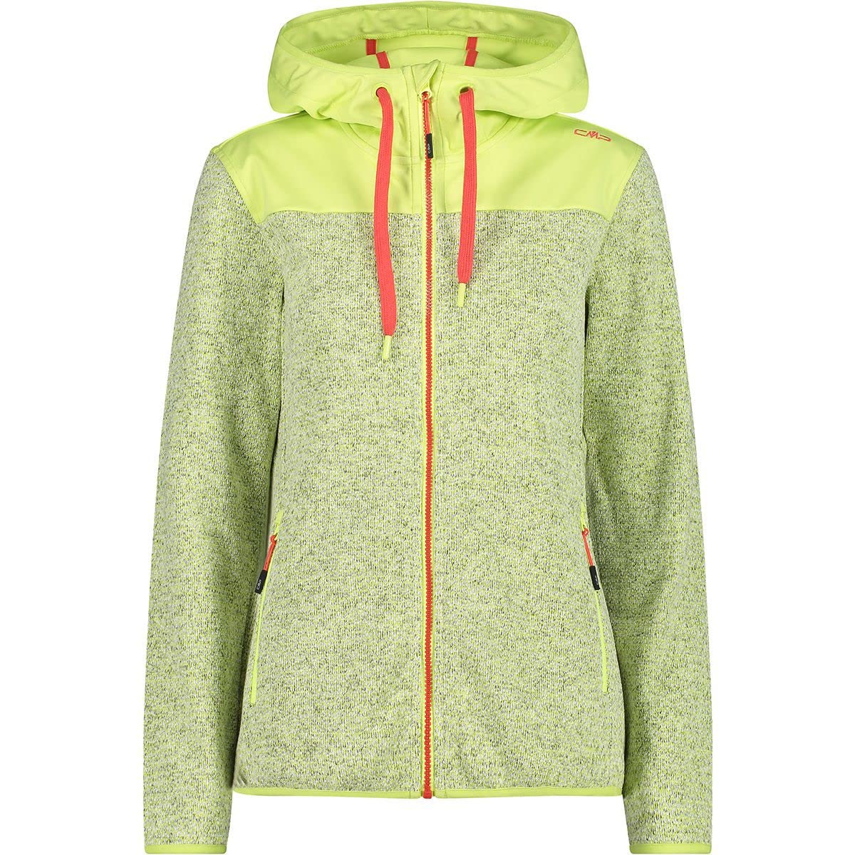 CMP Knit Tech Mélange Fleece Jacket Knit Tech mélange fleece jacket, Man, Ink-Black, 46 Women's