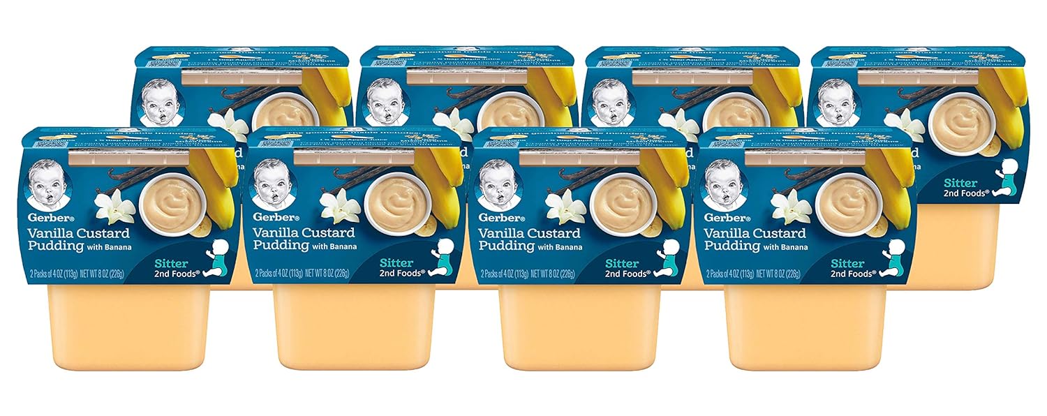 gerber baby food vanilla custard pudding