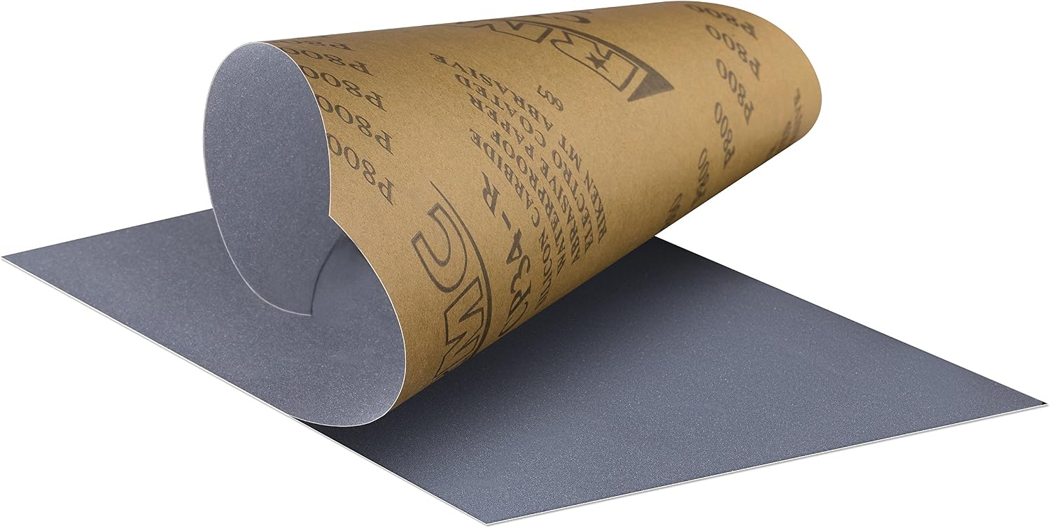 Schleifpapier P80 Nass & Trocken – 10 Blätter, 21 X 11 Cm, Grau & Reißfest