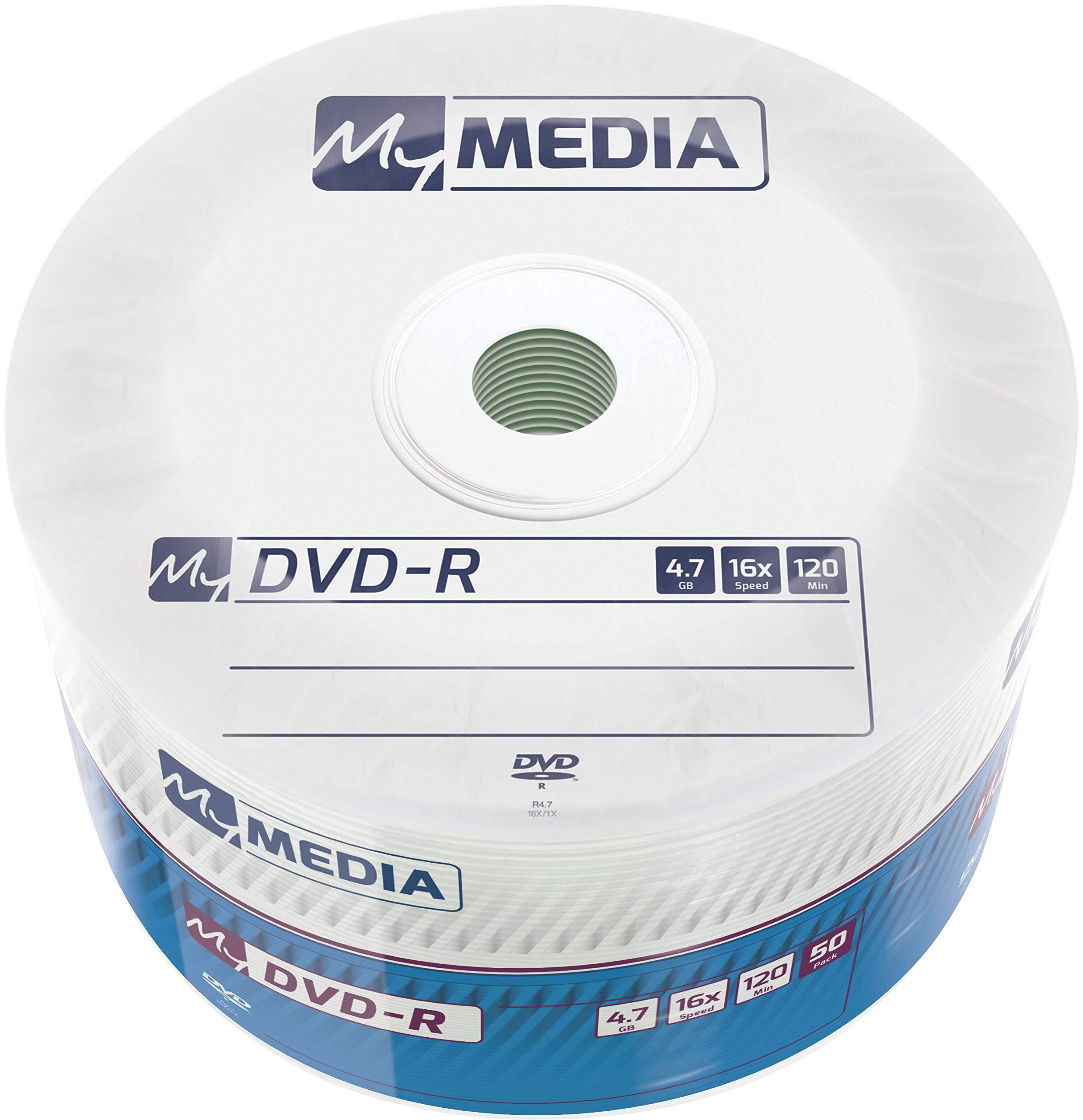 MyMedia DVD-R - 4.7GB and 16x Burning Speed, wrap of 50 pieces