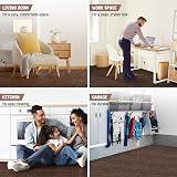 Yes4All Interlocking Floor Mats Border Oak Wood Dark 12 Tiles 12 ft² view 5