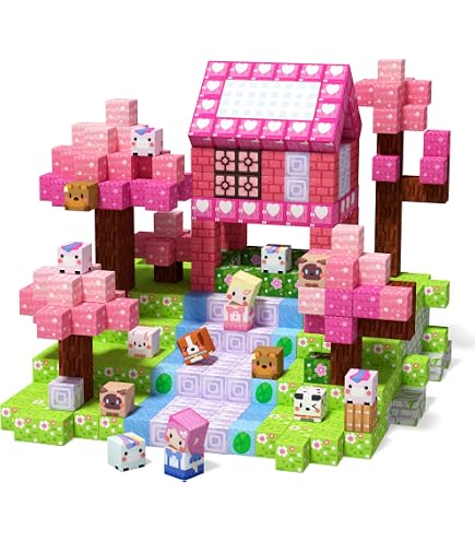 GobiDex Build MagWonder - Set di 100 blocchi magnetici per ragazze, con magnete, idea regalo sensoriale per ragazzi e ragazze (2,5 cm